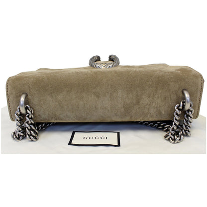 GUCCI Medium Dionysus Suede Leather Shoulder Bag Taupe 403348 - 20% OFF