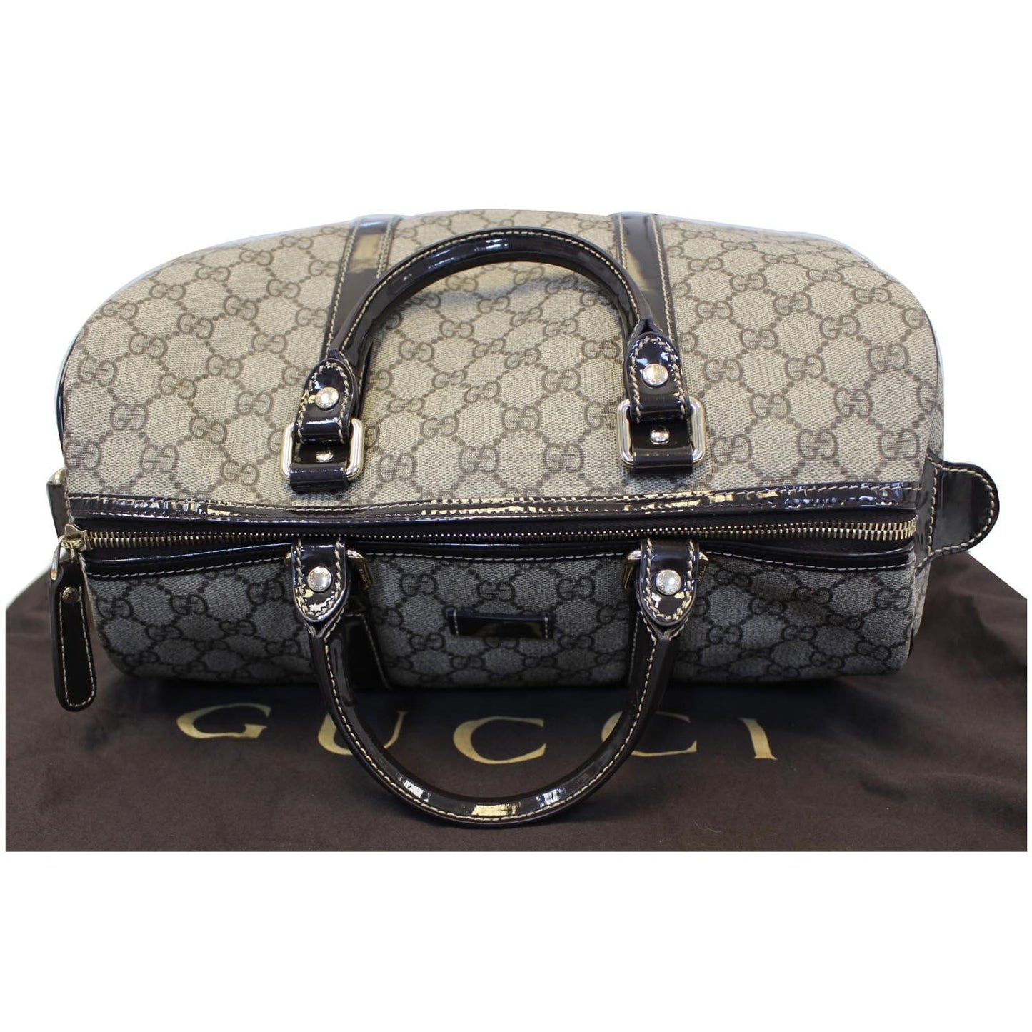 GUCCI Joy GG Canvas Boston Bag Beige 193603