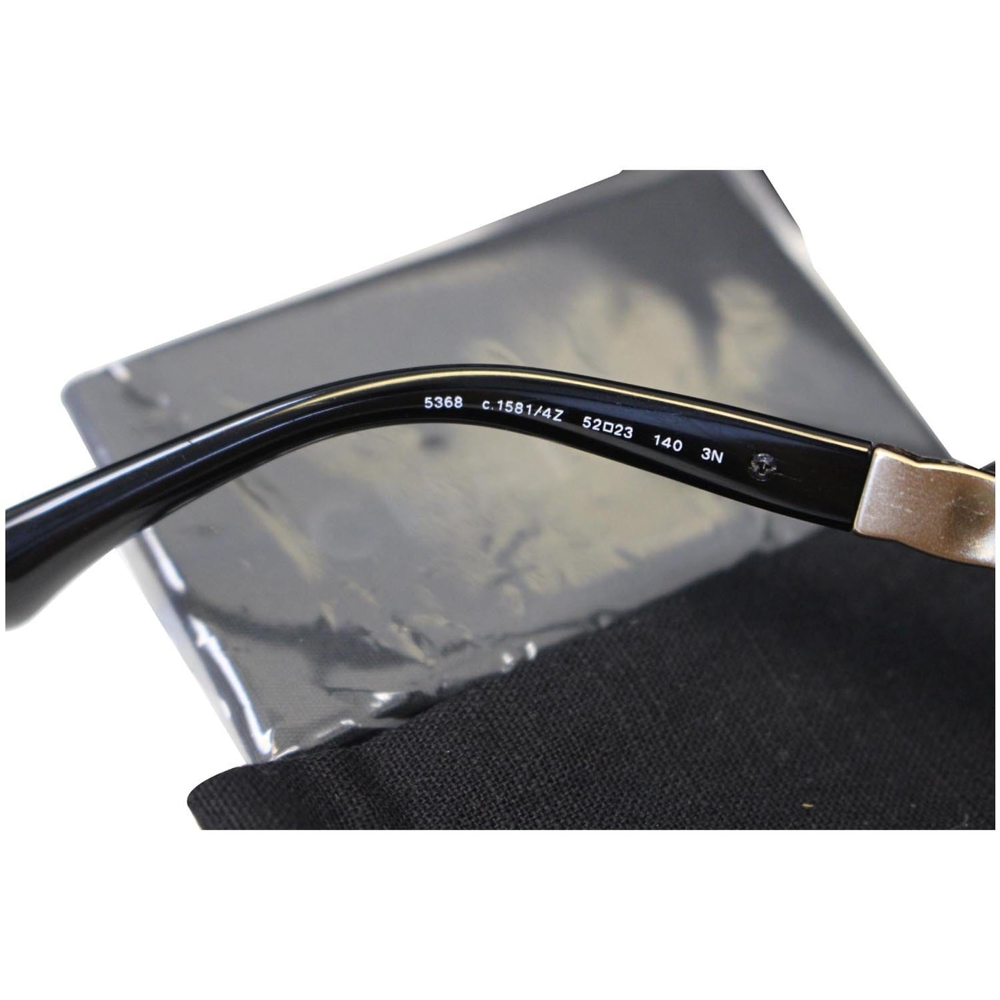 CHANEL Cat Eye Sunglasses Black Gold