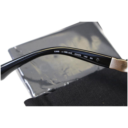 CHANEL Cat Eye Sunglasses Black Gold