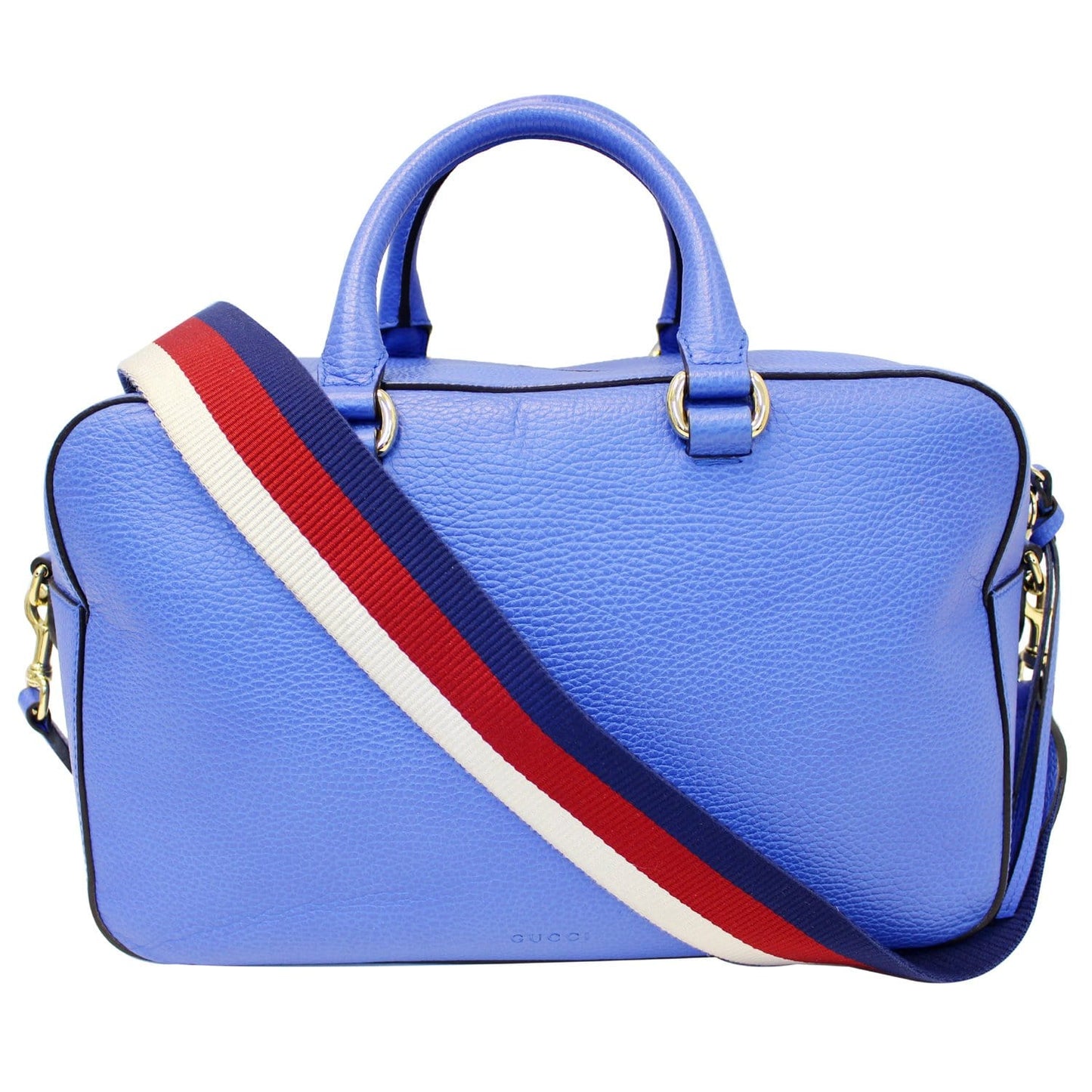 GUCCI Le Marche des Merveilles Tiger Print Pebbled Leather Boston Bag