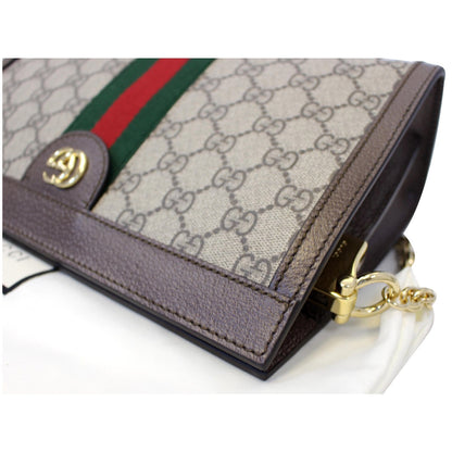 Gucci Ophidia GG Small Supreme Canvas Shoulder Bag Beige