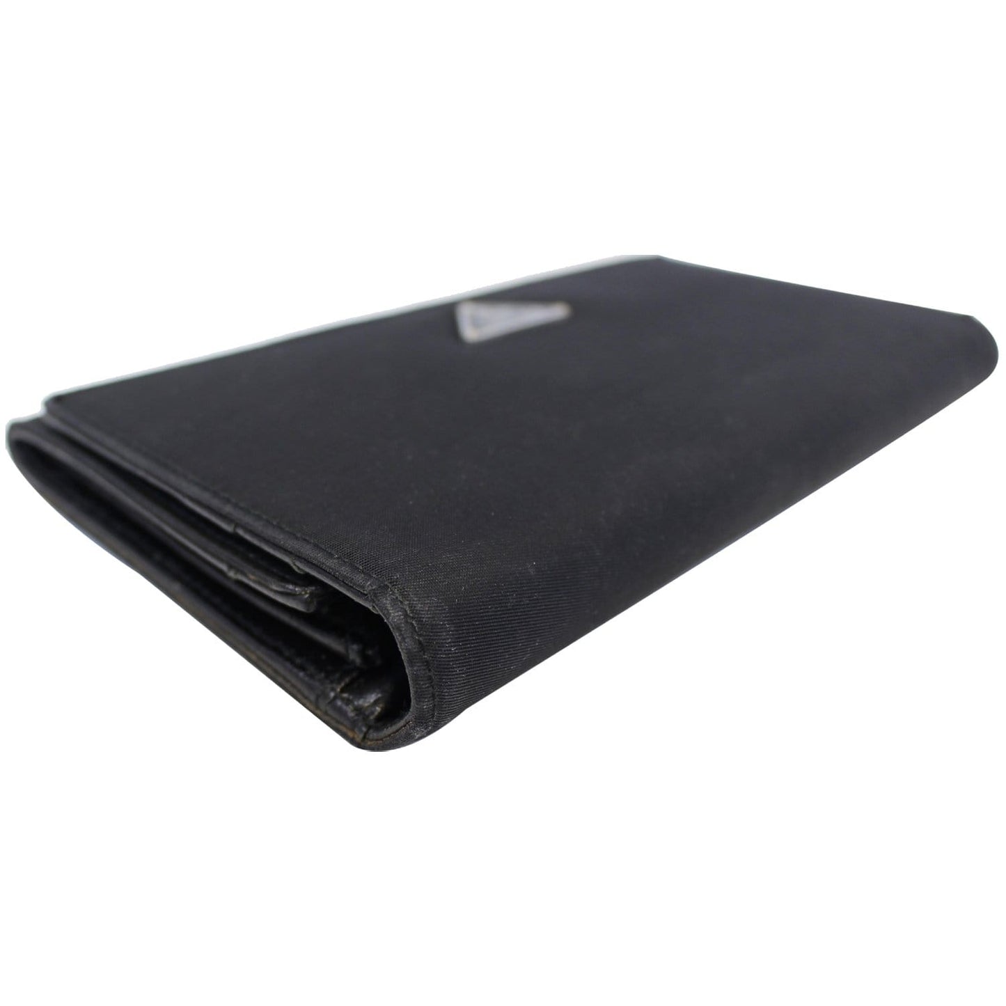 PRADA Nylon Bifold Long Wallet Black
