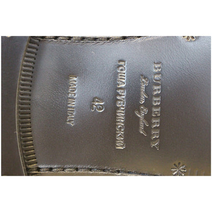BURBERRY Gosha X Burberry Check Leather Loafers US 9