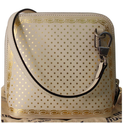 GUCCI Moon Steller Guccy Leather Crossbody Bag Ivory