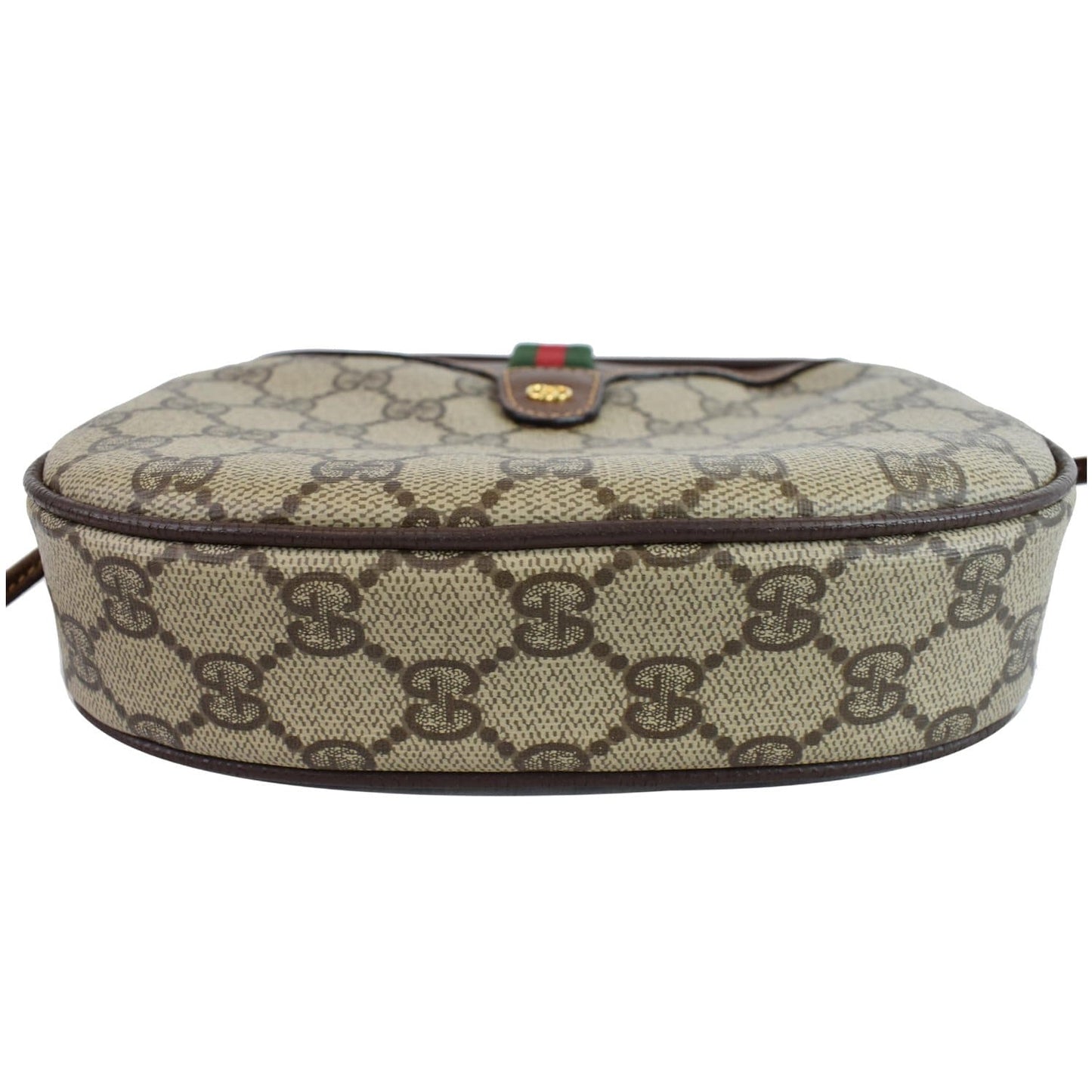 GUCCI GG Supreme Web Crossbody Bag Beige 007.58