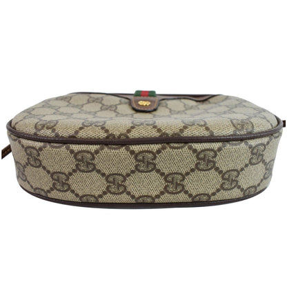 GUCCI GG Supreme Web Crossbody Bag Beige 007.58