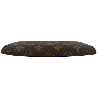 LOUIS VUITTON Emilie Monogram Canvas Wallet Brown
