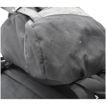 YVES SAINT LAURENT Hunting Rucksack Canvas Backpack Bag Black