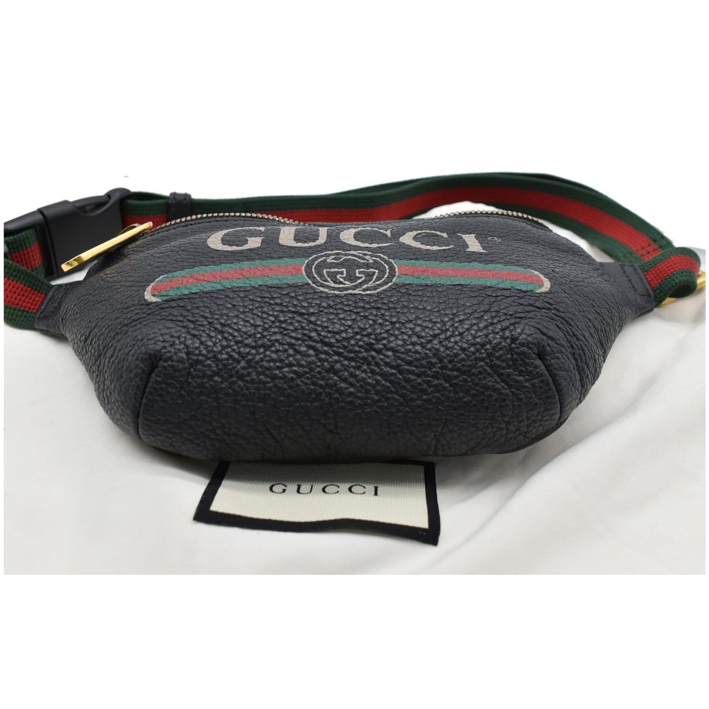 GUCCI Print Small Leather Belt Waist Bum Bag Black 527792 - 10% OFF