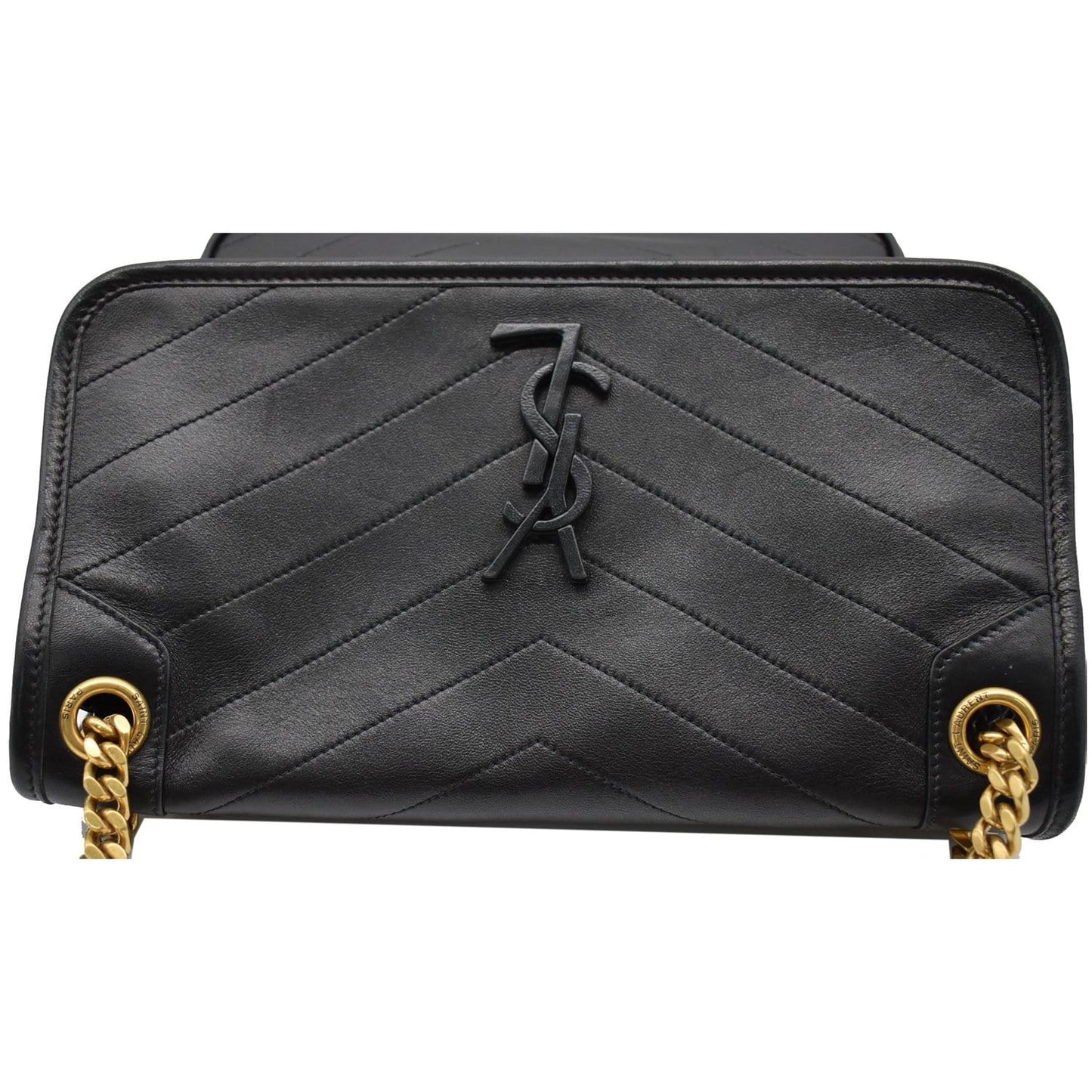 YVES SAINT LAURENT Niki Medium Leather Shoulder Bag Black