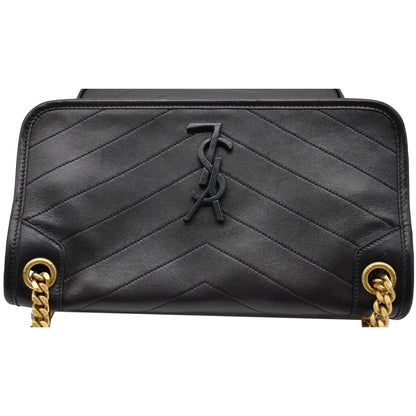 YVES SAINT LAURENT Niki Medium Leather Shoulder Bag Black