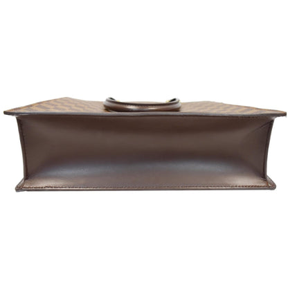 LOUIS VUITTON Venice Sac Plat Damier Ebene Tote Bag Brown