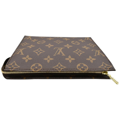 LOUIS VUITTON Toiletry 19 Monogram Canvas Cosmetics Pouch Brown
