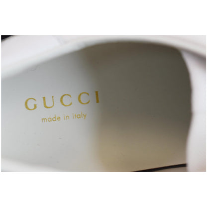GUCCI Suede Stripe Rainbow G74 Leather Sneakers White 552969 US 5