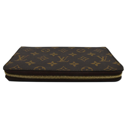 LOUIS VUITTON Zippy Organizer Monogram Canvas Wallet Brown