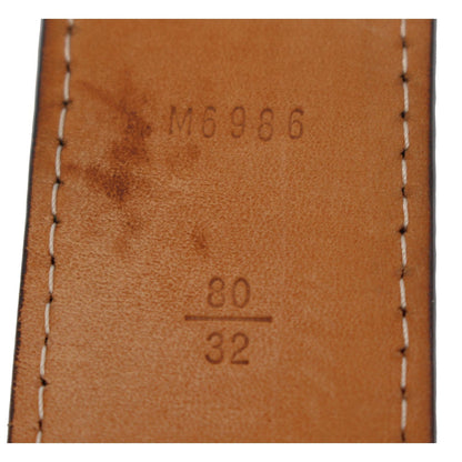 LOUIS VUITTON LV Cut Monogram Canvas Belt Brown Size 80.32