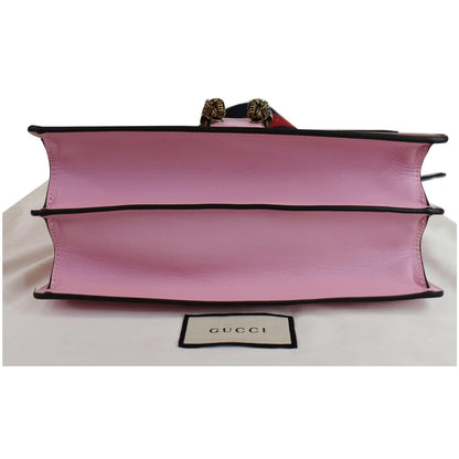 GUCCI Dionysus Medium Leather Top Handle Shoulder Bag Pink 448075