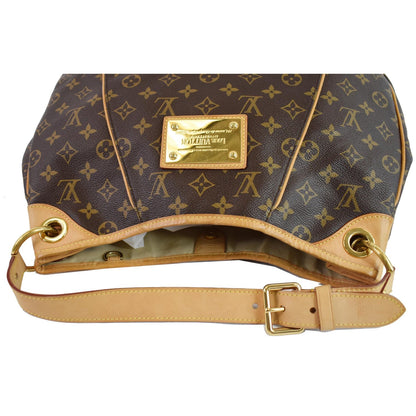 LOUIS VUITTON Galliera PM Monogram Canvas Shoulder Bag Brown