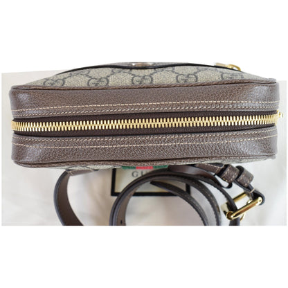 GUCCI Ophidia Small GG Supreme Canvas Web Belt Bag Brown 517076