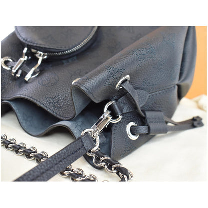 LOUIS VUITTON Bella Mahina Calf Leather Crossbody Bag Black