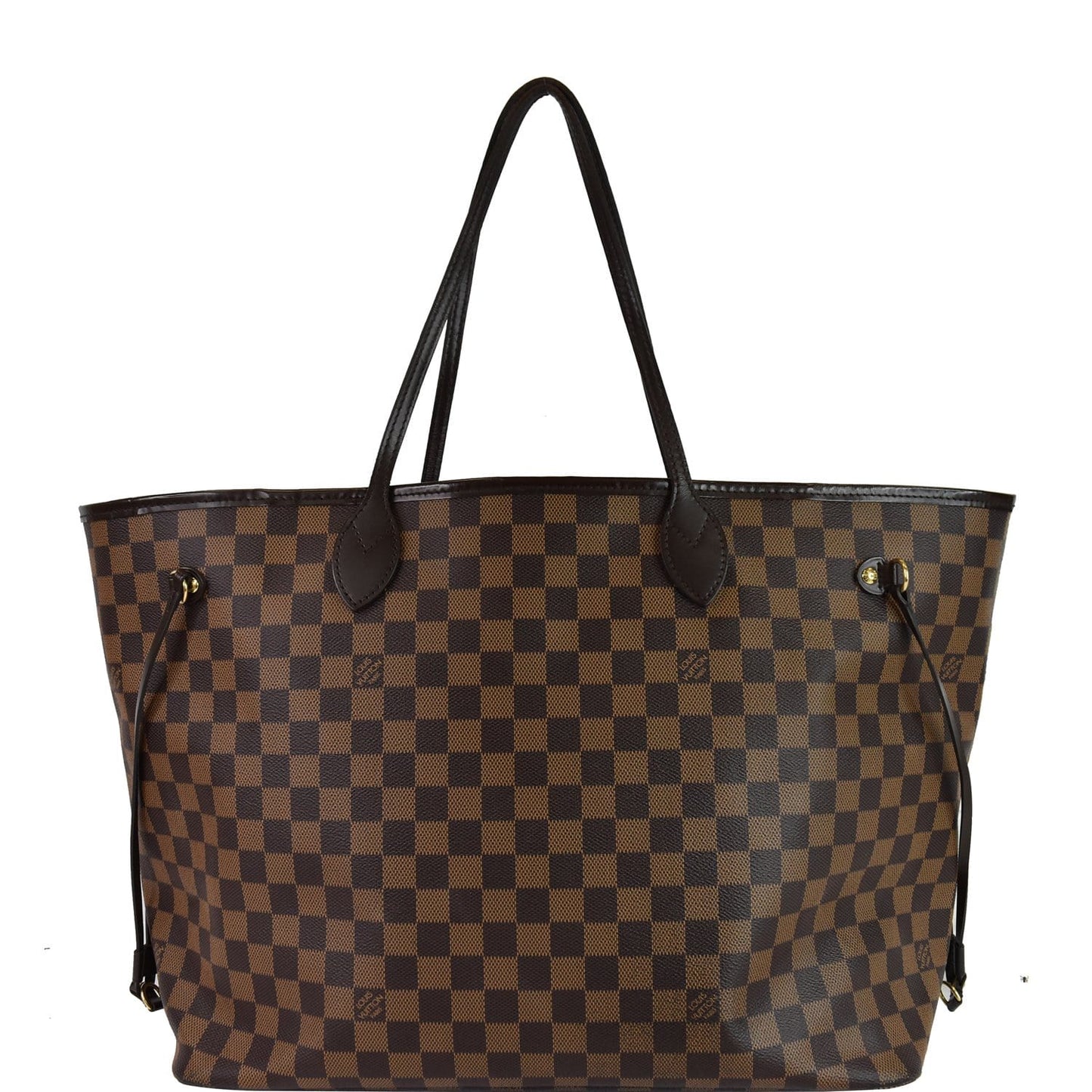 LOUIS VUITTON Neverfull GM Damier Ebene Shoulder Bag Brown