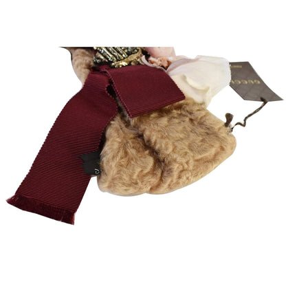 GUCCI Fur Beetle Headband Beige