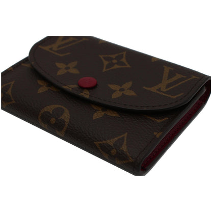 LOUIS VUITTON Rosalie Monogram Canvas Coin Purse Fuchsia