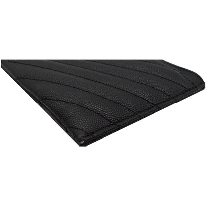 YVES SAINT LAURENT Bill Pouch Grain De Poudre Black