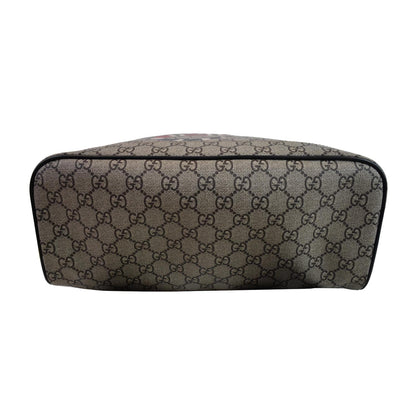 GUCCI Kingsnake Print GG Supreme Backpack Bag Beige 419584