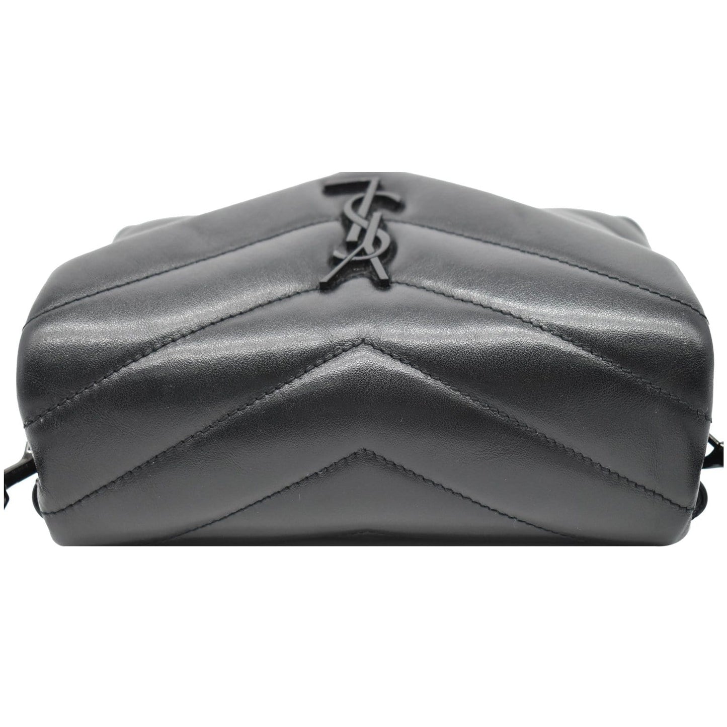 YVES SAINT LAURENT Loulou Toy Matelasse Leather Crossbody Bag Black