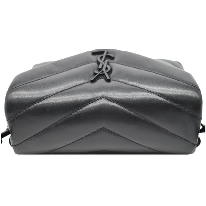 YVES SAINT LAURENT Loulou Toy Matelasse Leather Crossbody Bag Black