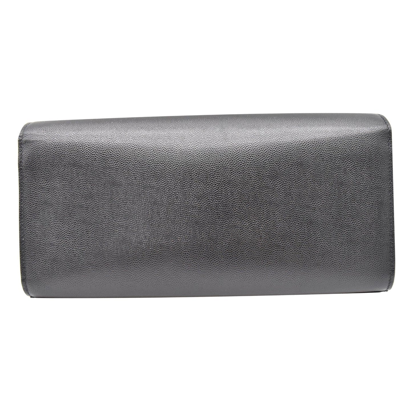 YVES SAINT LAURENT Kate Leather Clutch Wallet Black