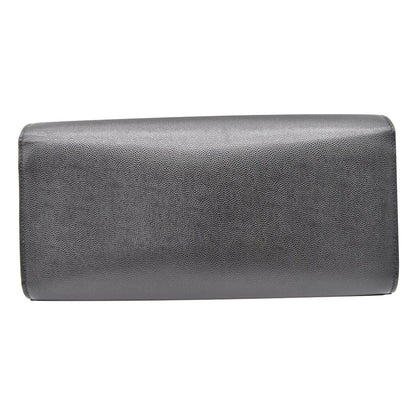 YVES SAINT LAURENT Kate Leather Clutch Wallet Black