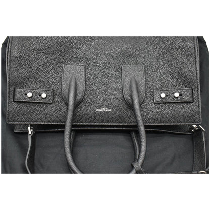 YVES SAINT LAURENT Sac de Jour Small Grained Leather Shoulder Bag Black