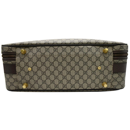 GUCCI Web GG Supreme Suitcase Travel Bag Beige 424501 - 25% OFF