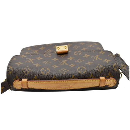 LOUIS VUITTON Metis Pochette Monogram Canvas Crossbody Bag Brown