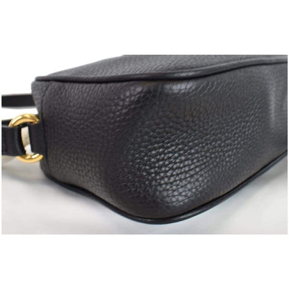 GUCCI Soho Disco Small Leather Crossbody Bag Black 347994