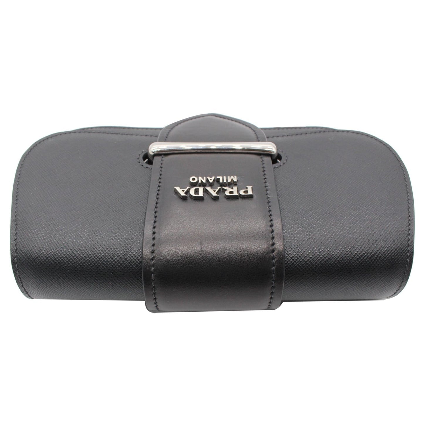PRADA City Sidonie Small Leather Crossbody Bag Black