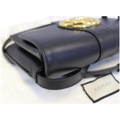 GUCCI Arli Small Leather Shoulder Bag Black 550129
