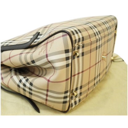BURBERRY Canterbury Haymarket Check Tote Bag Multicolor