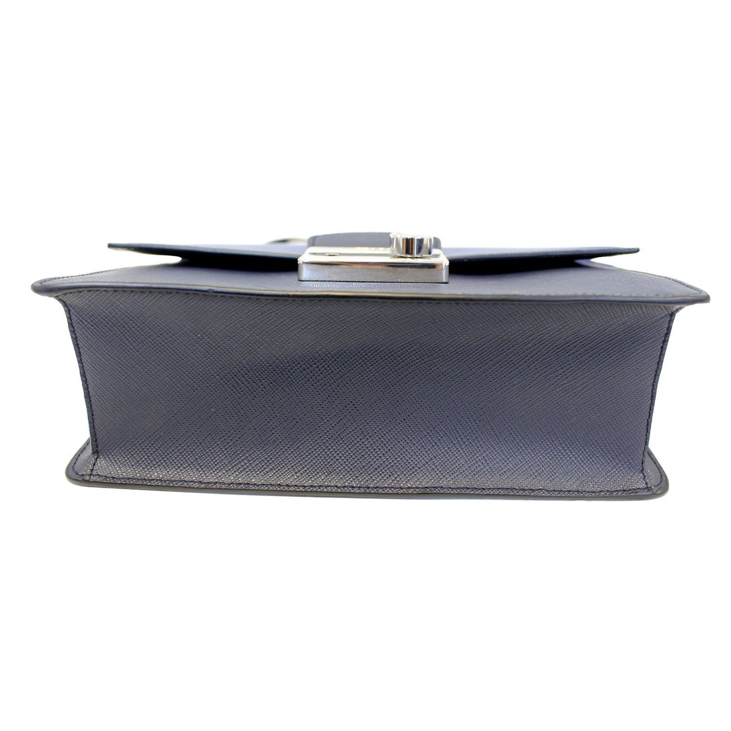 PRADA Saffiano Leather Blue Shoulder Bag - 15% OFF