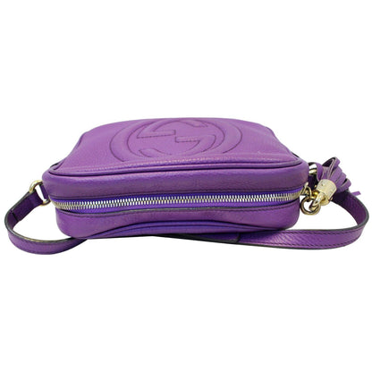 GUCCI Soho Disco Pebbled Leather Small Crossbody Bag 308364