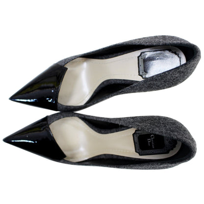 Christian Dior Spade Heels Black/Grey Size 9