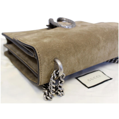 GUCCI Medium Dionysus Suede Leather Shoulder Bag Taupe 403348 - 20% OFF