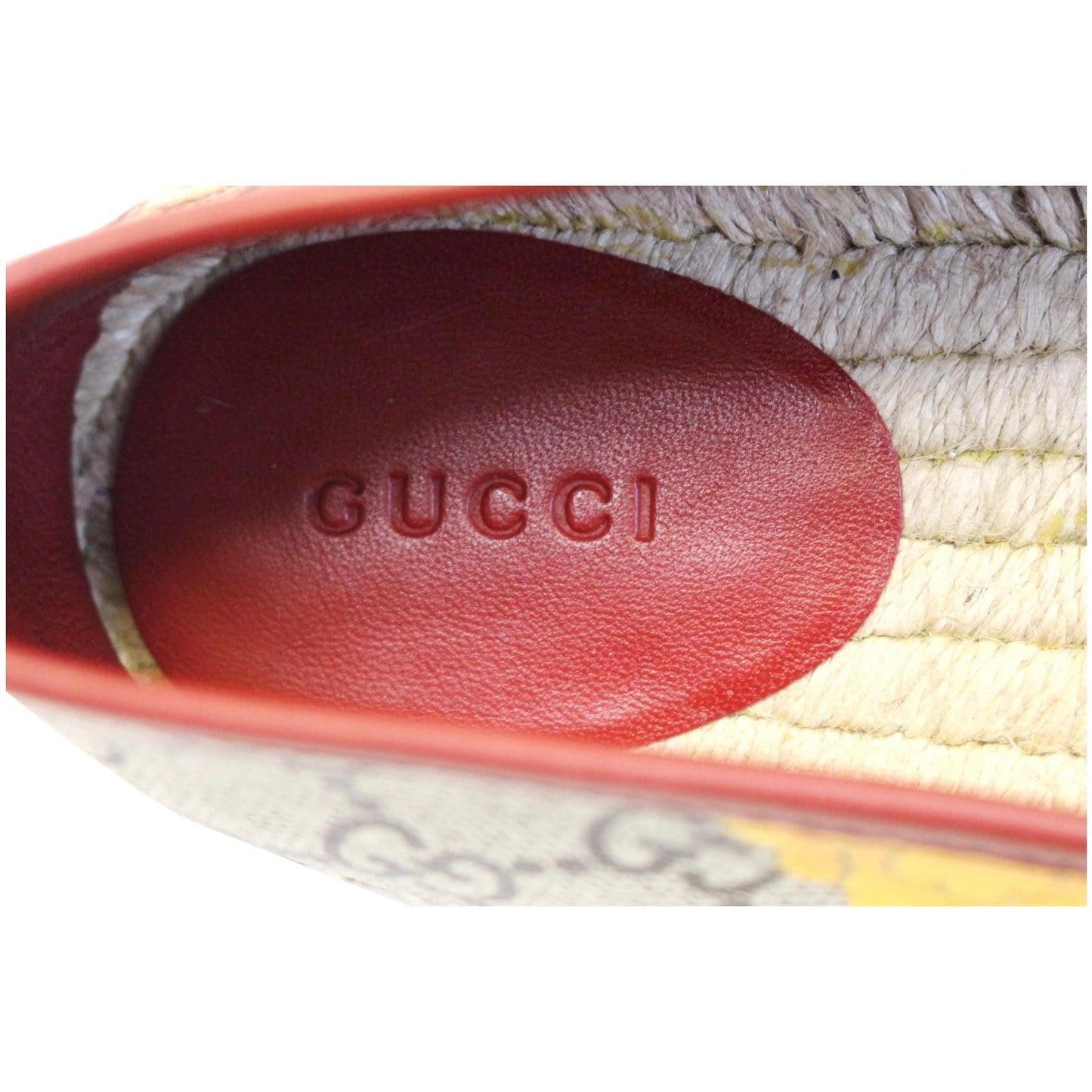 GUCCI GG Blooms Supreme Espadrille Flats Size 42