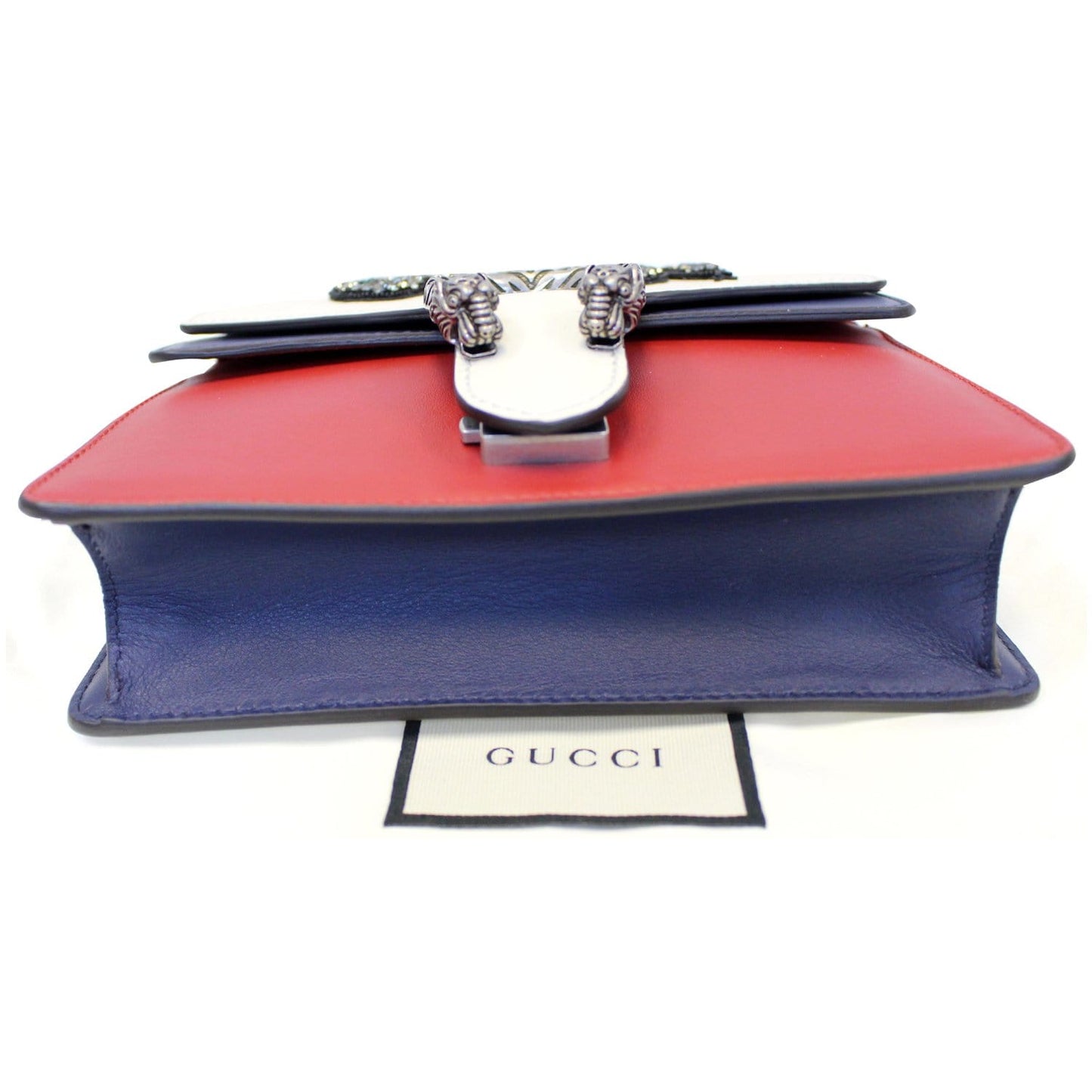 GUCCI Dionysus Mini Crystal Embroidered Snake Shoulder Bag Red - 20% OFF
