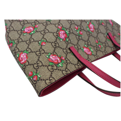 GUCCI GG Supreme Canvas Tote Bag Beige 410812