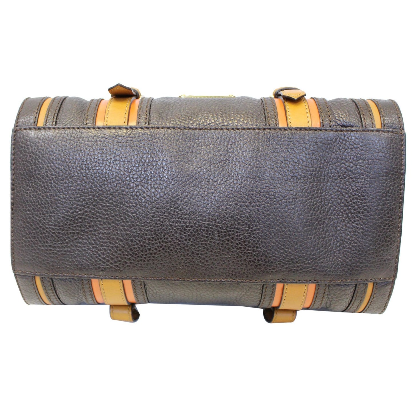 Burberry Alchester Bowling Leather Satchel Shoulder Bag Black
