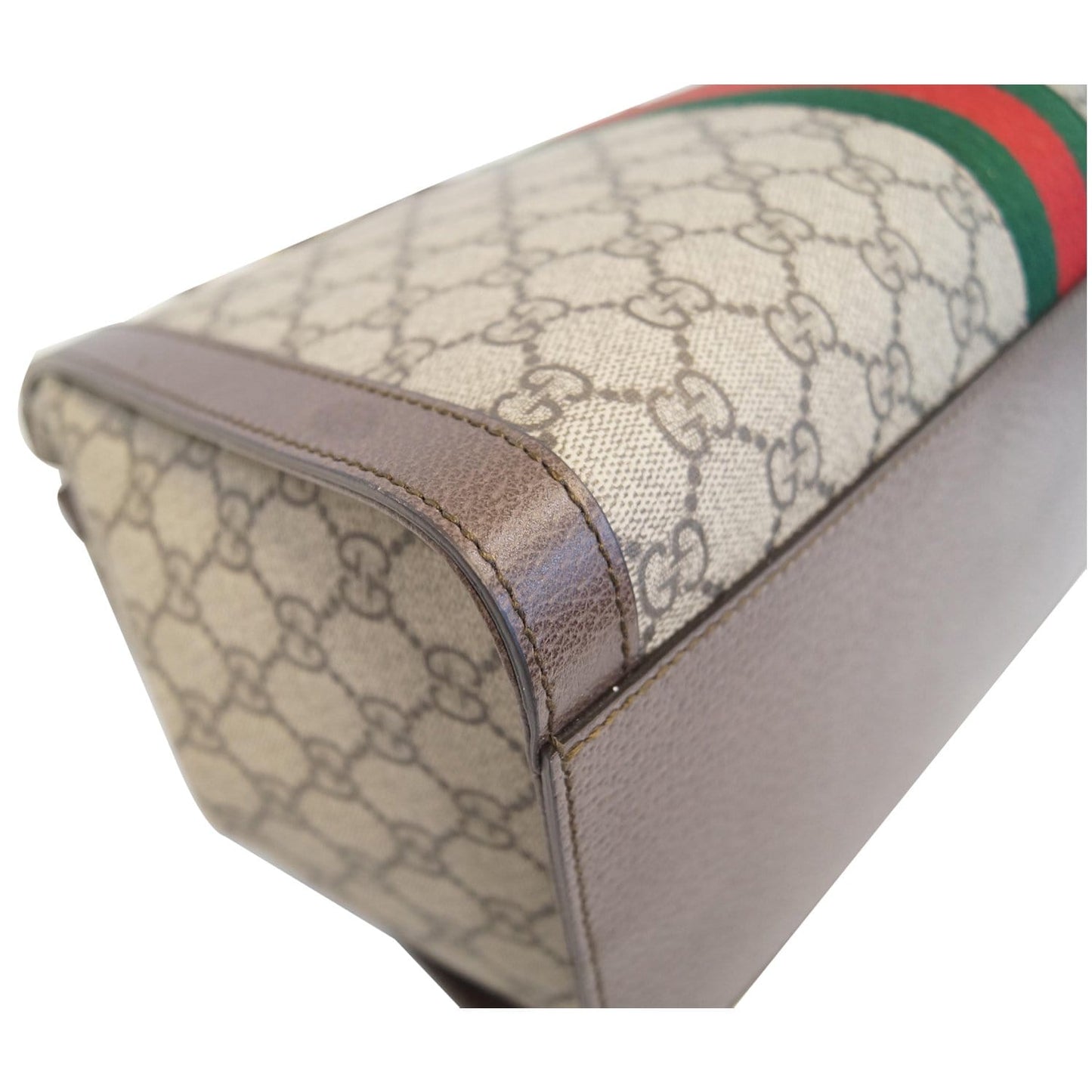 GUCCI Ophidia Medium GG Supreme Tote Shoulder Bag Beige 524537